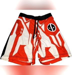 Marvel Comics DEADPOOL Mens Lined Swim Surf Board Shorts Size M
